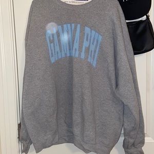 Grey wash Gamma Phi Beta sorority sweatshirt XXL